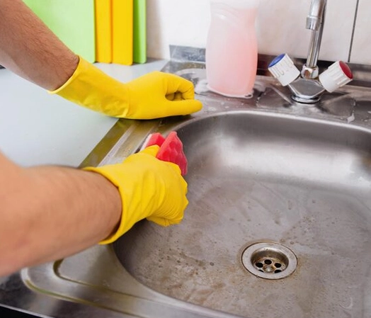 Cabinets Tiles & Sink Cleaning